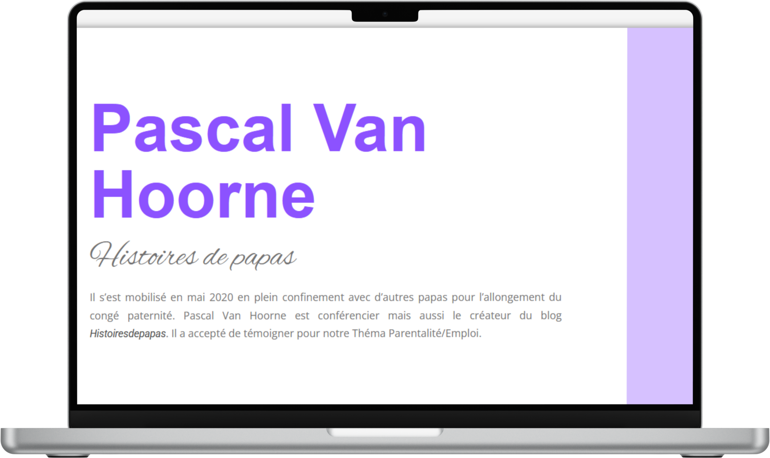 Pascal Van Hoorne Histoires de papas